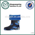 Cubrezapatos de goma roja para niños Botas de lluvia para niños para invierno cálido / C-705